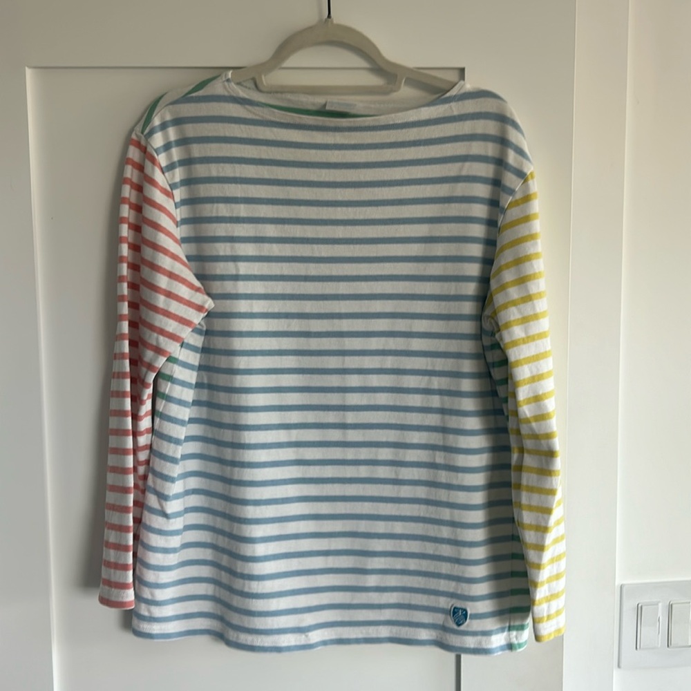 Rare BEAMS Japan x Orcival fun stripe sailor shirt